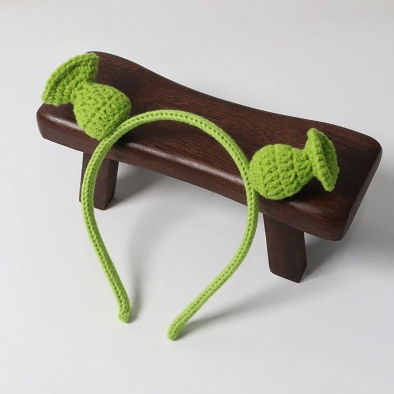 Green Ear Beanie Halloween Green Ear Headband Kid Funny Hat Green Ear Hair hoop Photography Prop Cute Funny Beanie