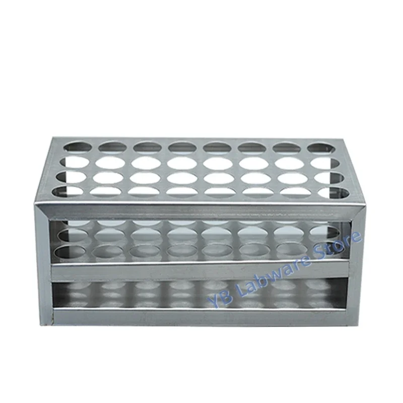 1Pcs Labor Edelstahl Reagenzglas Halter Kolorimetrische Rohr Rack Zentrifuge Rohr Stander für Schule Experiment