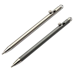 Mini Titanium Pen Portable EDC-Gadget Tool Outdoor Equipment Pen Signature Pen Keychain Ballpoint Pen for Hiking Camping