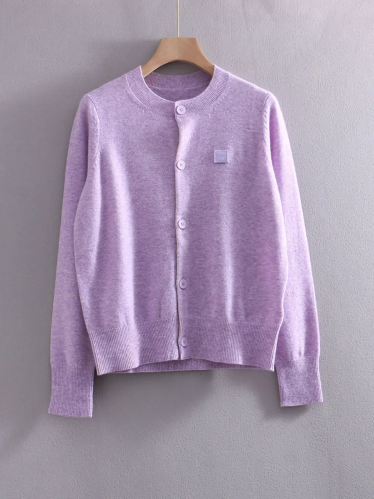 

Classic Face 00 Wool ort round Ne Knitted Open Cardigan Women's Sweater Jaet Autumn Winter New Arrival