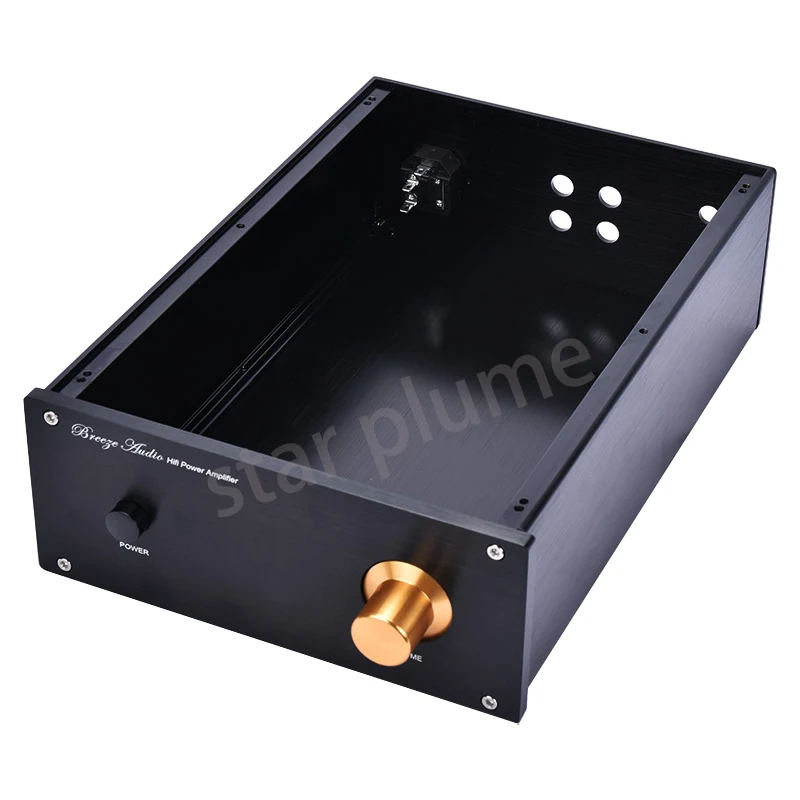 Caja de amplificador de potencia de aluminio, carcasa de chasis de escritorio, 220x90x311mm, HIFI Fever LM3886/TDA7293/7294/1969