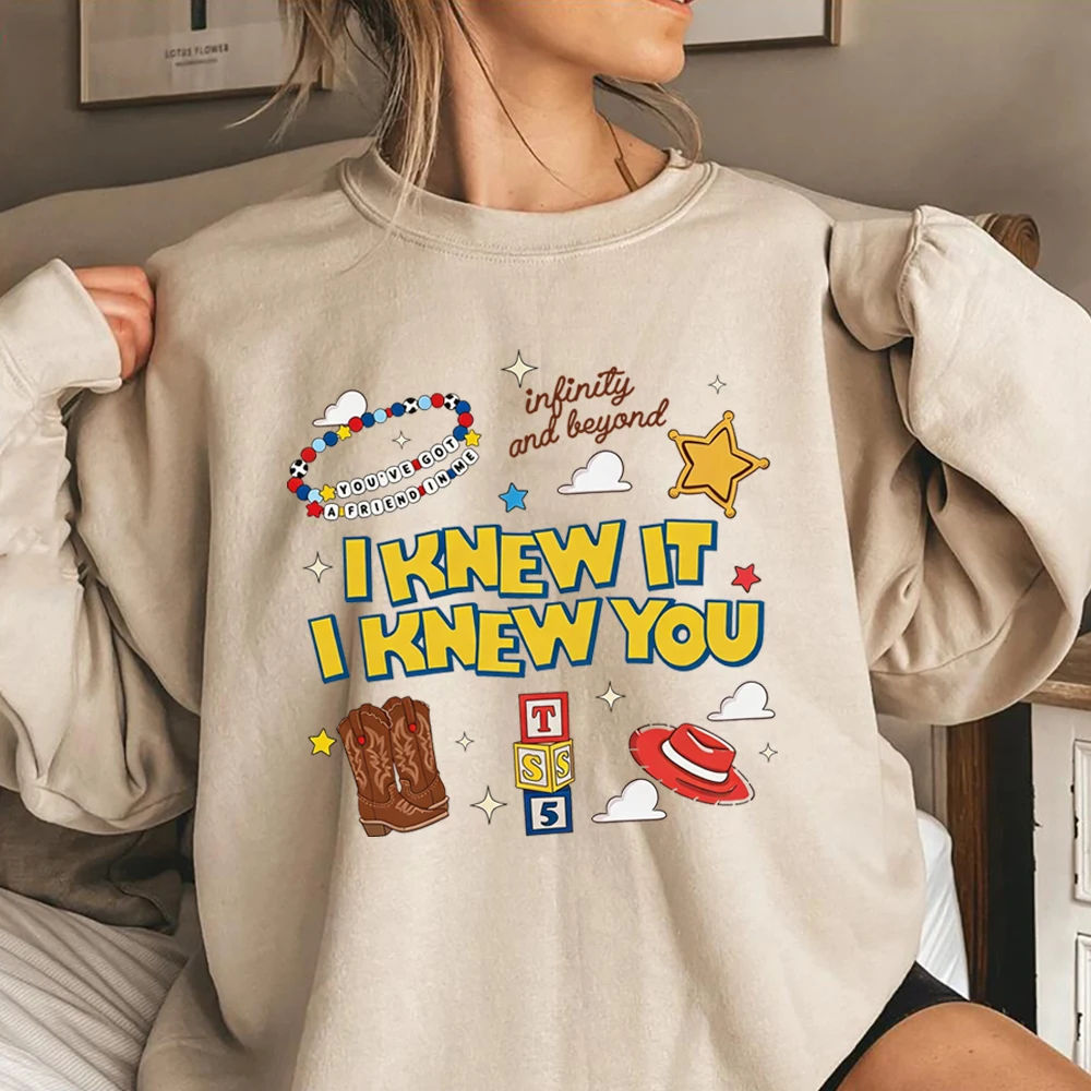 I Knew It I Knew You Sweatshirt TS und TS 5 Freunde-Shirt Woody Infinity and Beyond Pullover Familien-Urlaub Partnerlook Sweatshirts – Detail 8