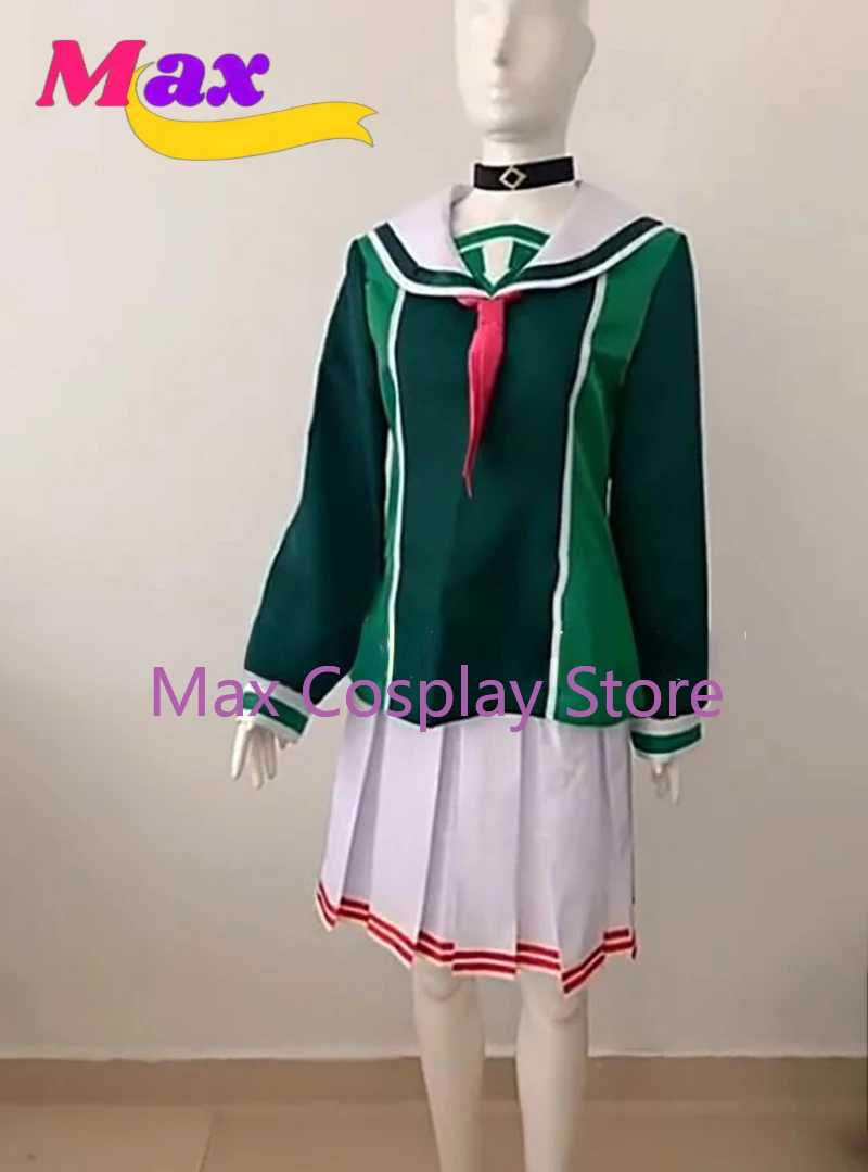 Max Game Kanna Kizuchi Cosplay Costume Women Wig Party Suit Top Skirts Neckwear Halloween Uniforms Custom Made