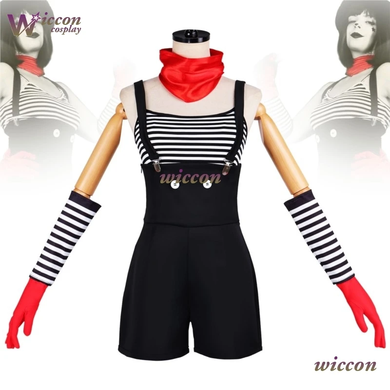 

Yesok TV Mime And Dash ChuChu Cosplay Costume Bonbon Stripe Halloween Party Outfit Hat Vest Pants Sleeve Covers Scarf-Takerlama