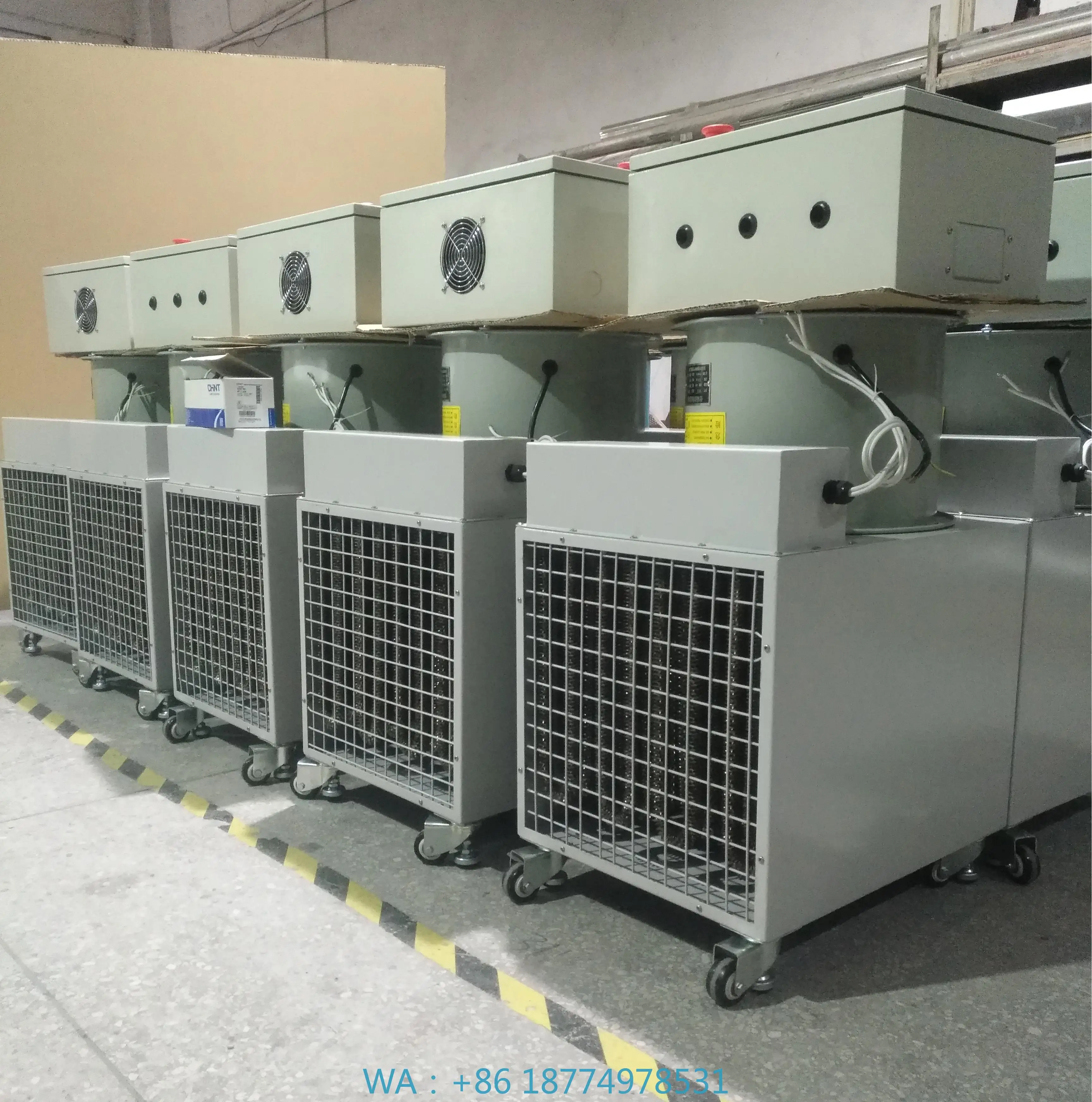 Ventilador Calentador de ventilador de motor de 380 V de acero inoxidable para invernadero ChickenDirect Fabricación de fábrica 12 KW Eléctrico 60 ℃   Calentador de aire caliente