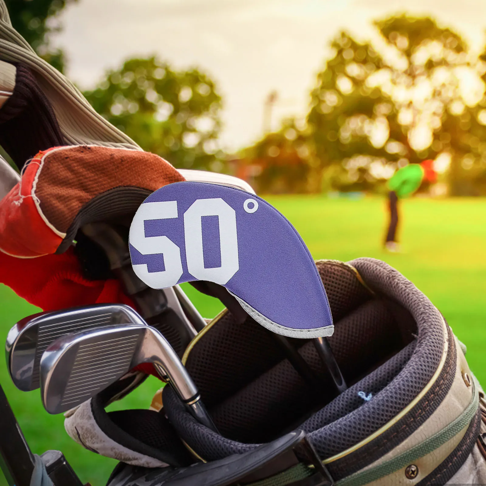 

7Pcs Golf Club Covers Elastic Fabric Protection Lightweight Comfortable Anti-Scratch Golf Head Covers for Clubs