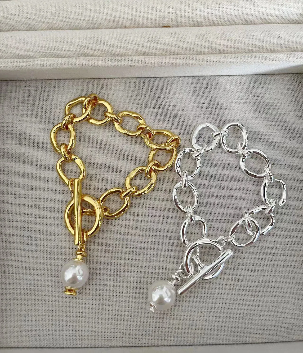 YS New UNODE50 High Quality Classic Pearl Bracelet Necklace For Christmas Gft Everyday Everything