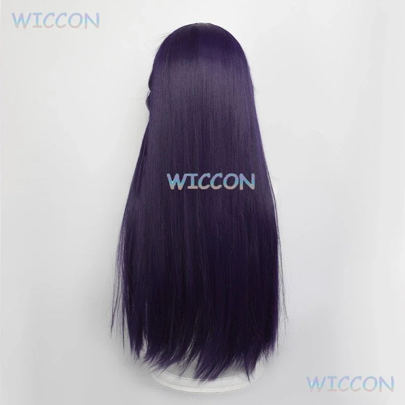 CosplayMiyo Saimori Cosplay Wig Anime My Happy Marriage  With Hairpins 80cm Purple Long Woven Hair Women Girls Halloween Party R