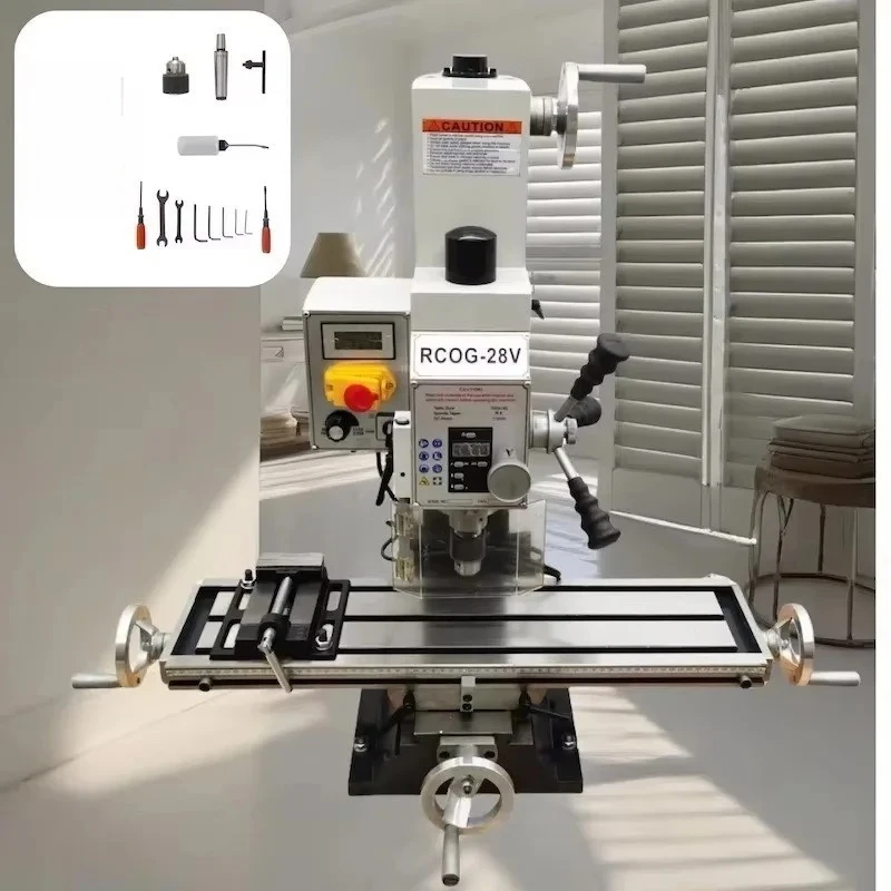 1300W Brushless Motor 28V Electric Heavy-Duty Bench Drilling & Milling Machine Rubber Product Making Machinery