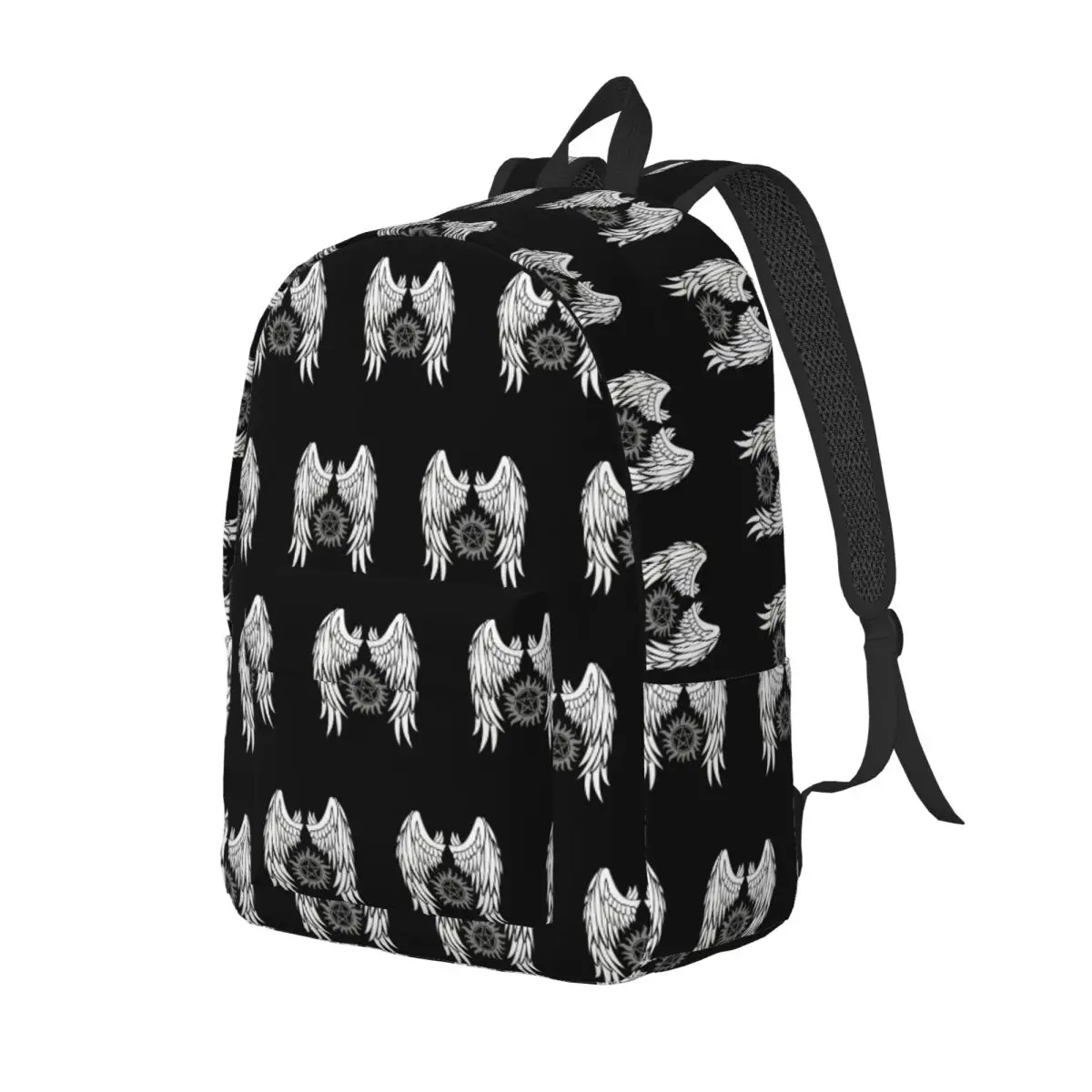 

Supernatural Wings And Logo Student Backpack School Bag Hiking Travel Daypack for Boys Girls Fashion Bookbag Shoulder Bags