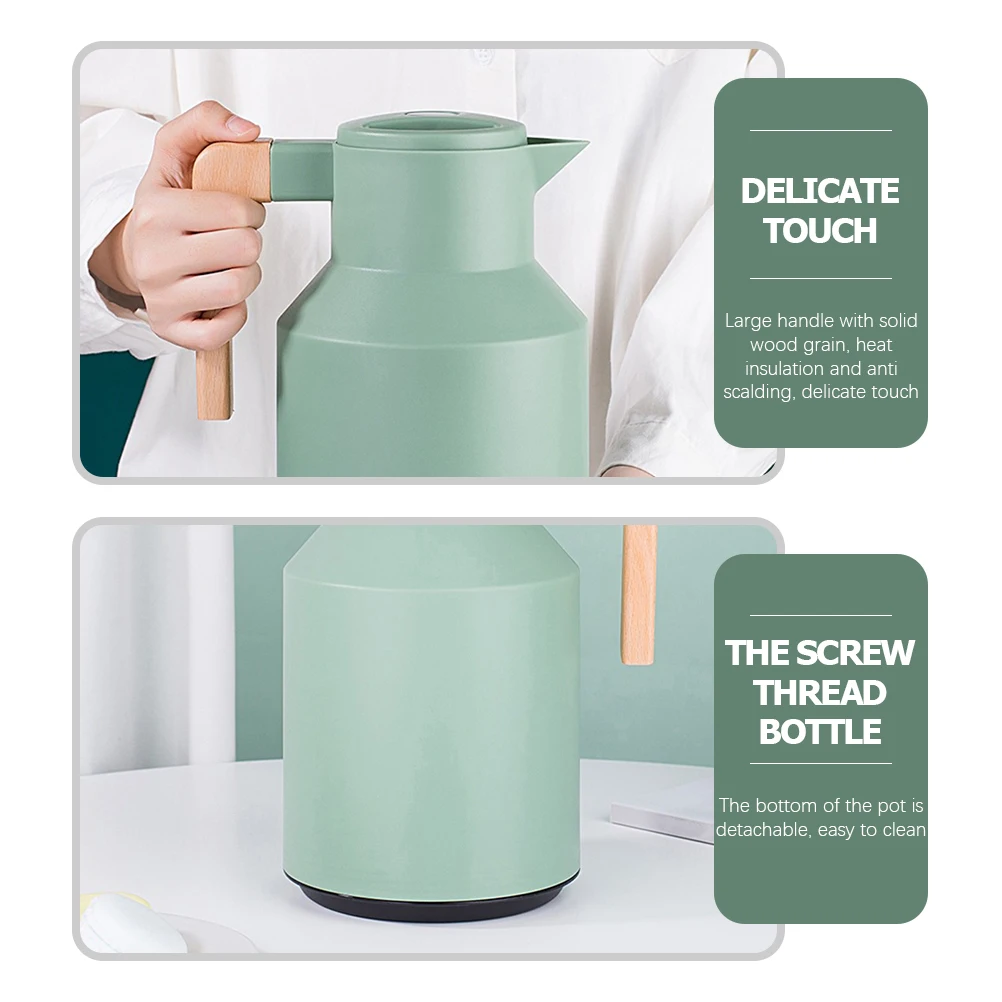 

Stainless Steel Insulated Pot 24Oz Thermal Carafe For Hot Water Coffee Tea Household Use Reusable Portable Kettle With
