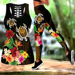 Fashion Beautiful Amazing Ponylesian Turtle Tattoo 3D Over Printed women Legging & Tank top Sexy Elastic Female Skinny Leggings