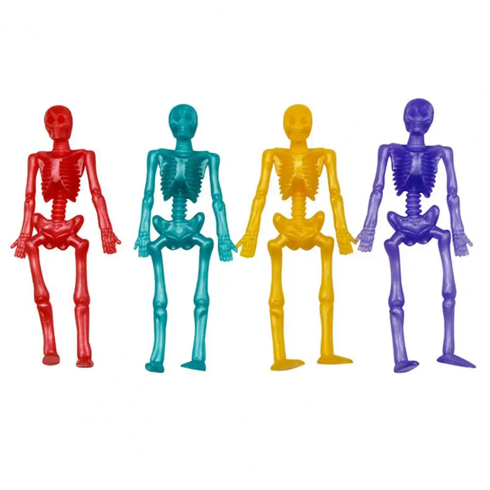 

Tpr Эластичный Скелет Хэллоуин Скелет Игрушка Хэллоуин Скелет Стрейч Набор Игрушек для Облегчения Тревоги Вечерние Сувениры Красочные Tpr