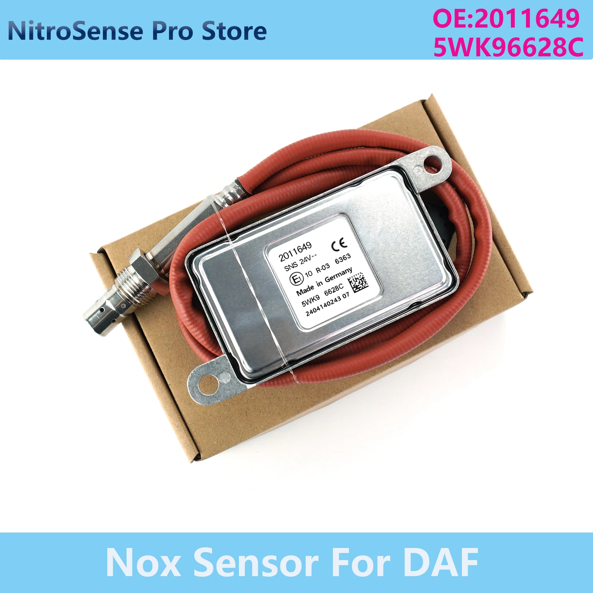 

5WK96628C 2011649 Nox Sensor Auto Spare Parts Nitrogen Oxide Sensor 5WK9 6628C For DAF Truck CF75 CF85 XF105