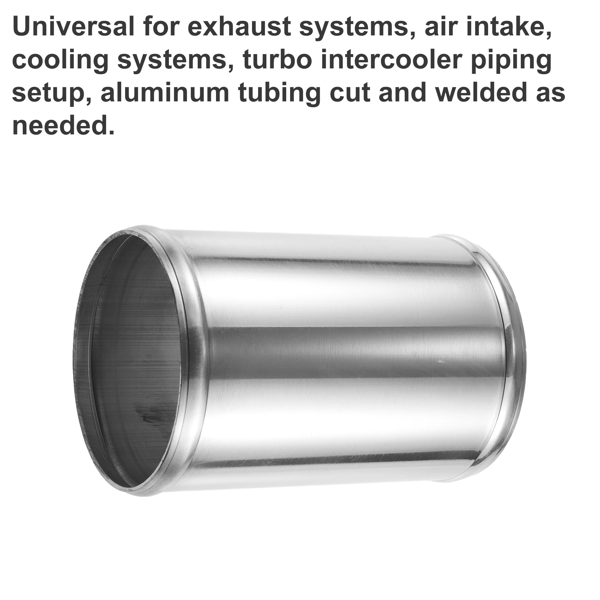 UXCELL 2Pcs OD 32-102mm ID 28mm-98mm Car Aluminum Alloy Tube Intercooler Pipe Straight Air Intake Joiners Tubing 152mm Long