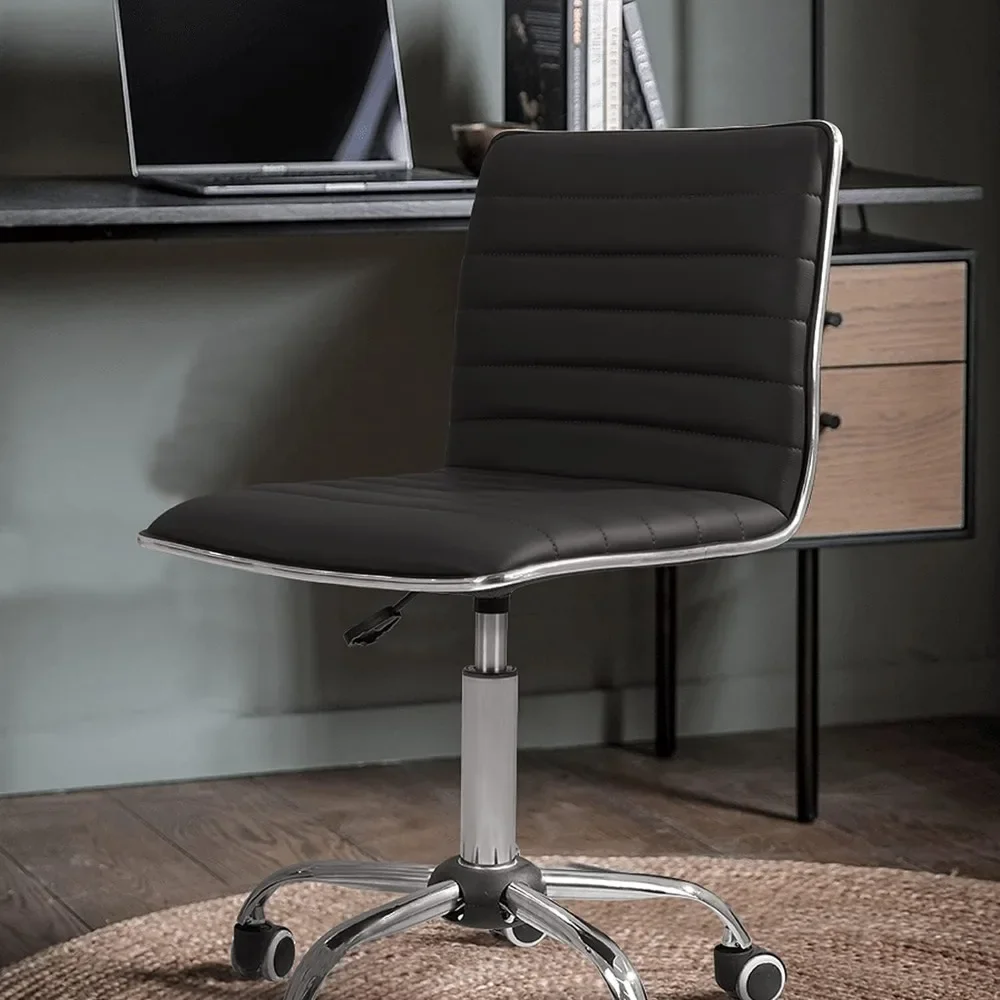 Office Chair Mid Back Task Chair Adjustable Home Computer Executive Desk Chair with 360° Swivel