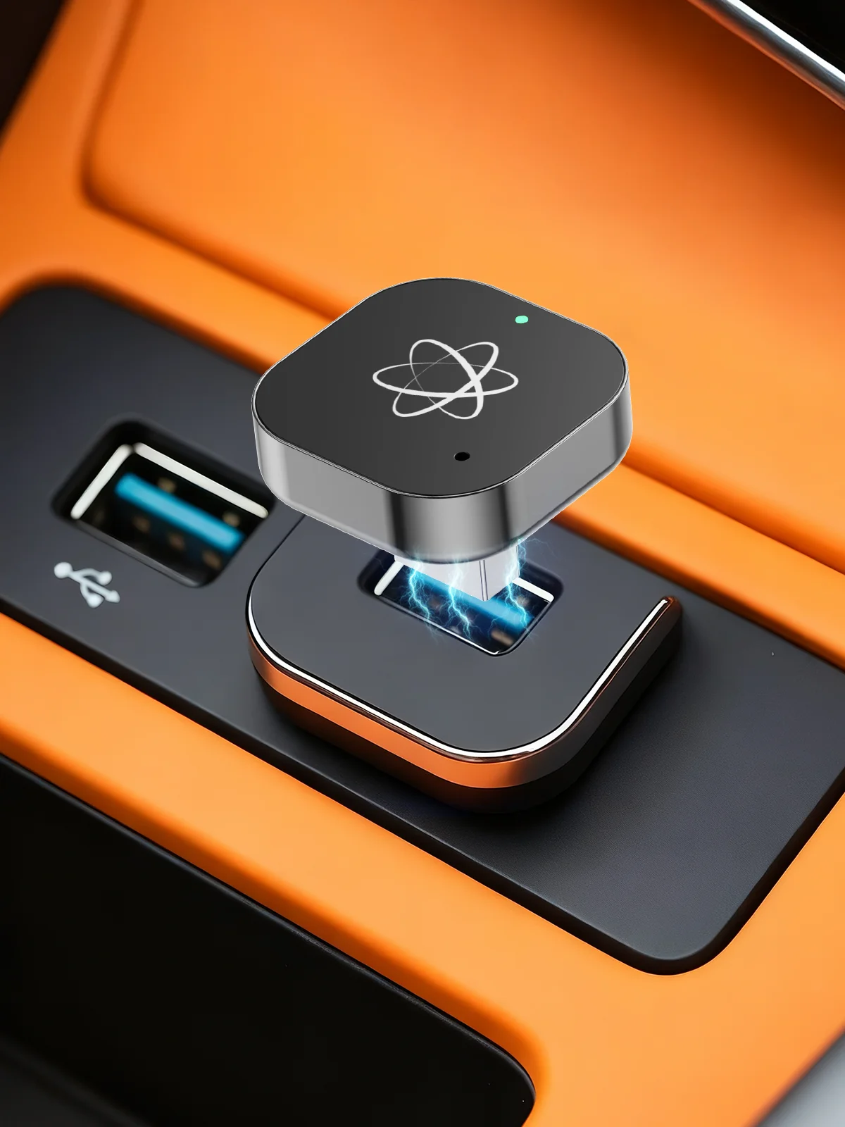 Wireless CarPlay Adapter & Android Auto Dongle, Fast Auto-Connect, Compact Plug & Play Wireless CarPlay Converter for iPhone & A