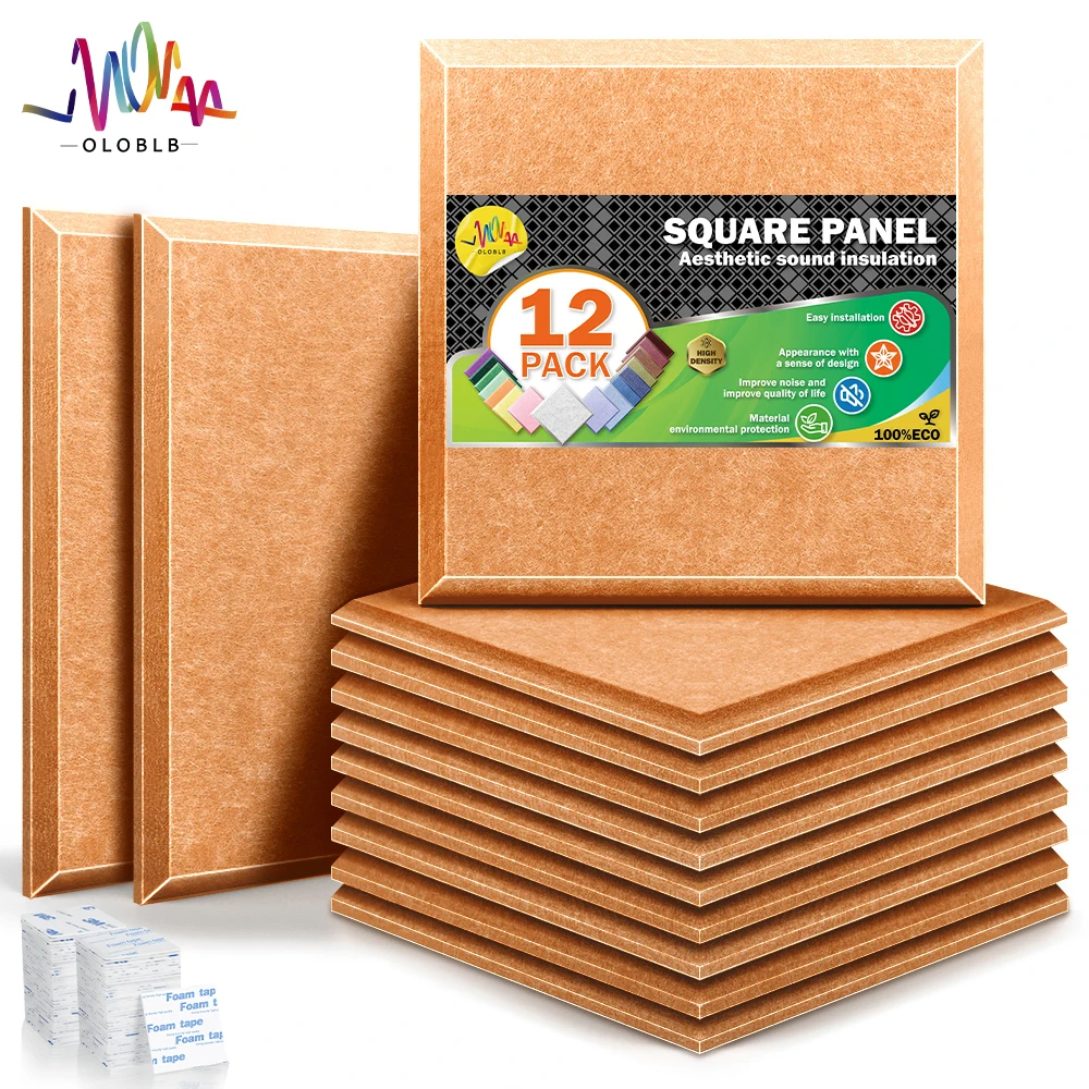 

Acoust Insulation Panel Home Studio Absorbing Acoustic Soundproof Square Panels Sound Proofing Insulation Wall Panels For Room