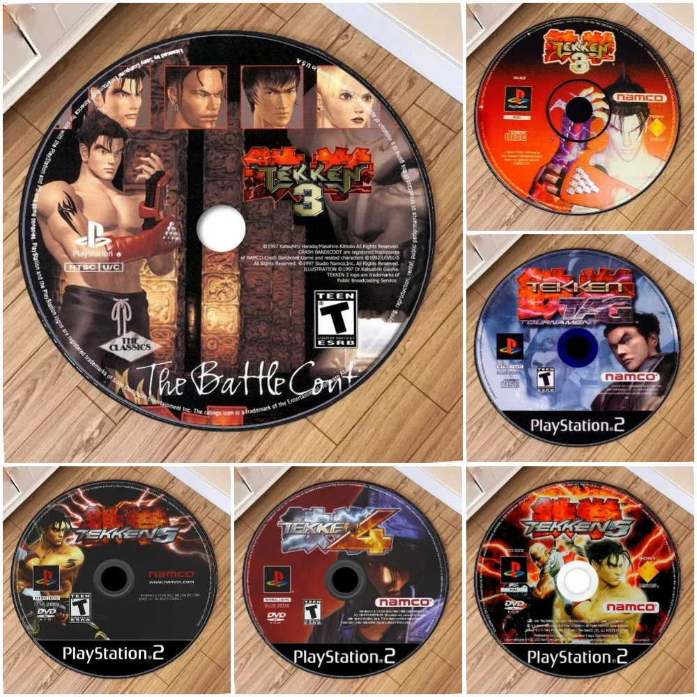 

T-TEKKEN 4 Inspired Round Carpet for Gamers Stylish Home Decor Perfect for Bedroom and Game Rooms Festivals gift Comfortable rug
