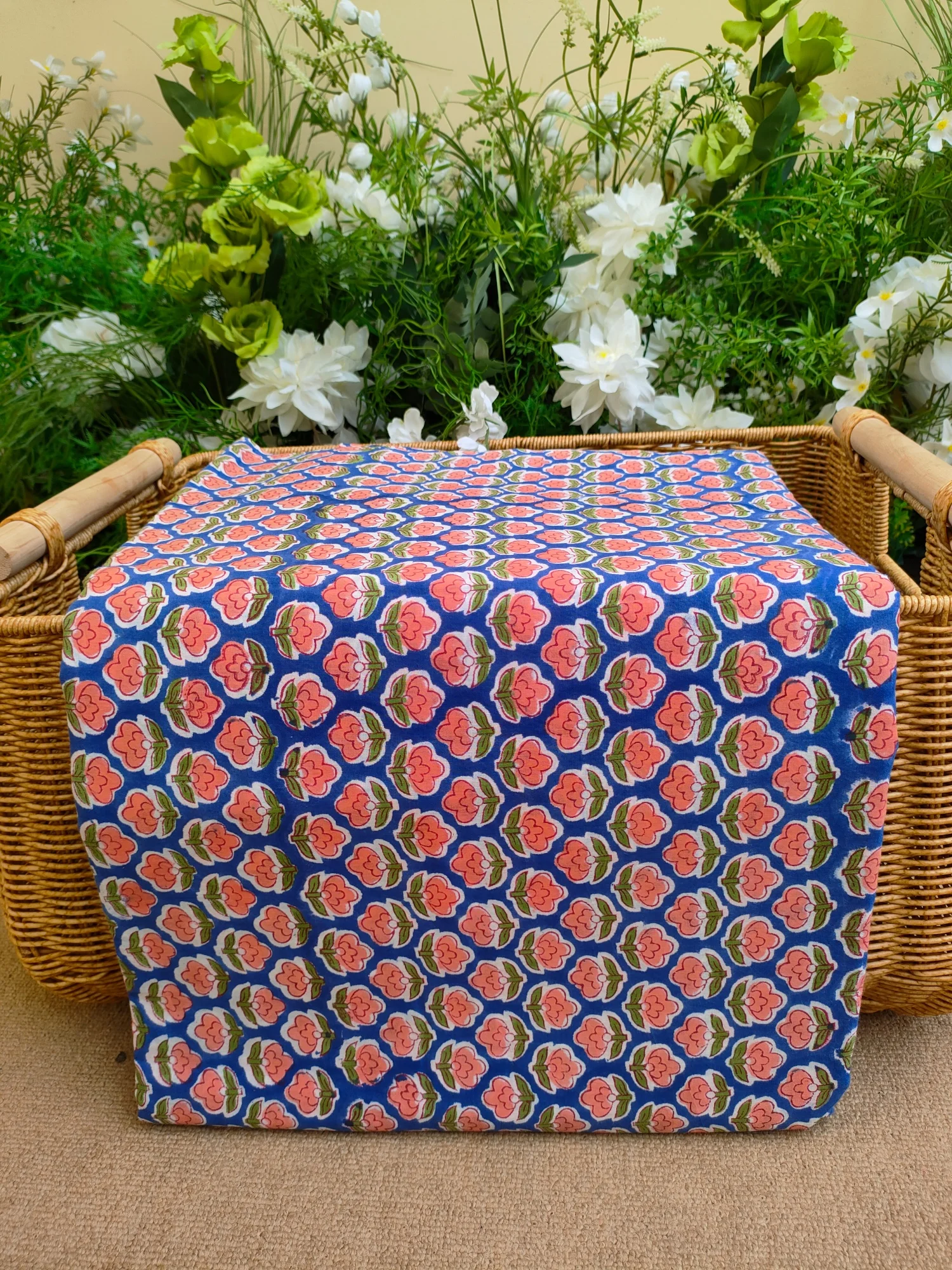 

India Block Print Cotton Curtains Fabric Home Handmade Soft DIY Bags Scarf Dress Curtain Home Decor Textile Crafts Fbric