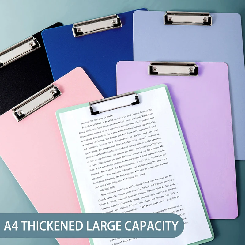 A4 Waterproof Clipboard Writing Pad File Folder Document Holder School Supply
