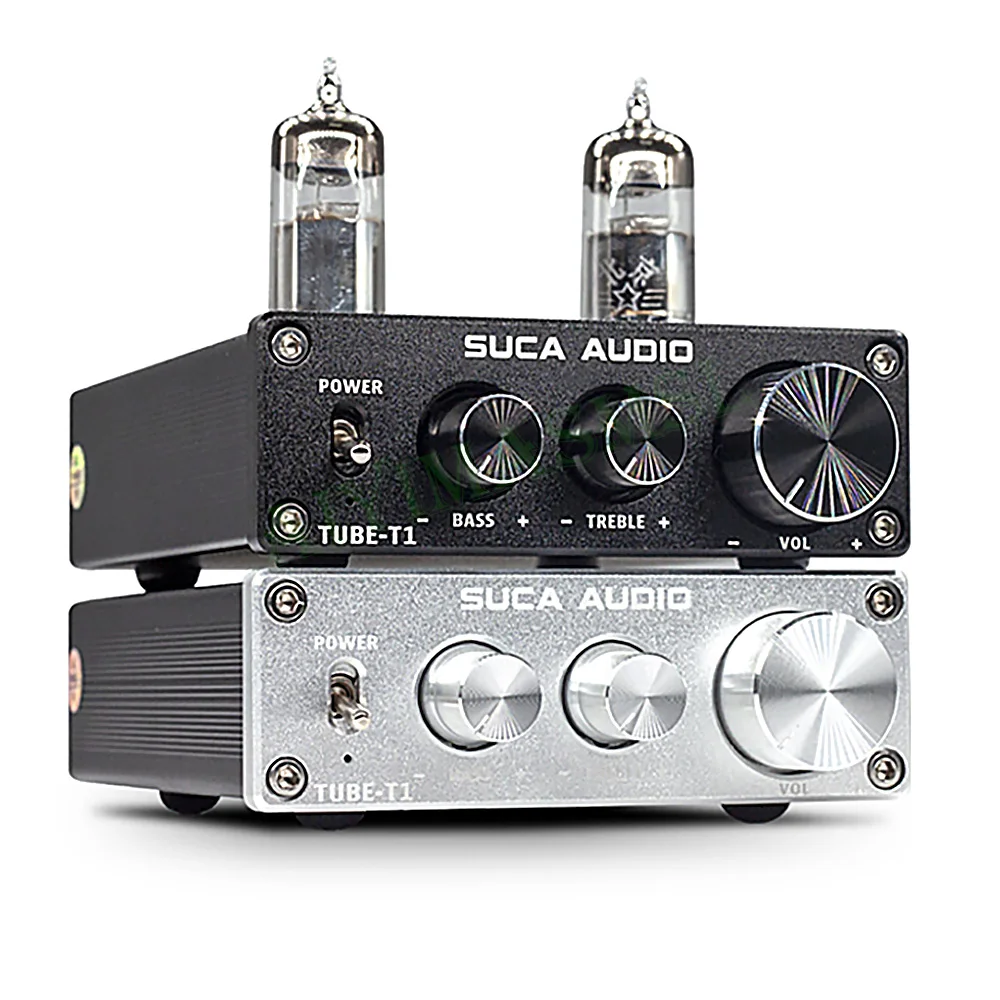 AIYIMA SMSL 2.0 HIFI Vacuum Tube Preamplifier Amplifier 6J1 Upgraded Dual Tube Dual Op-amp 5532 Independent Treble and Bass Vacu