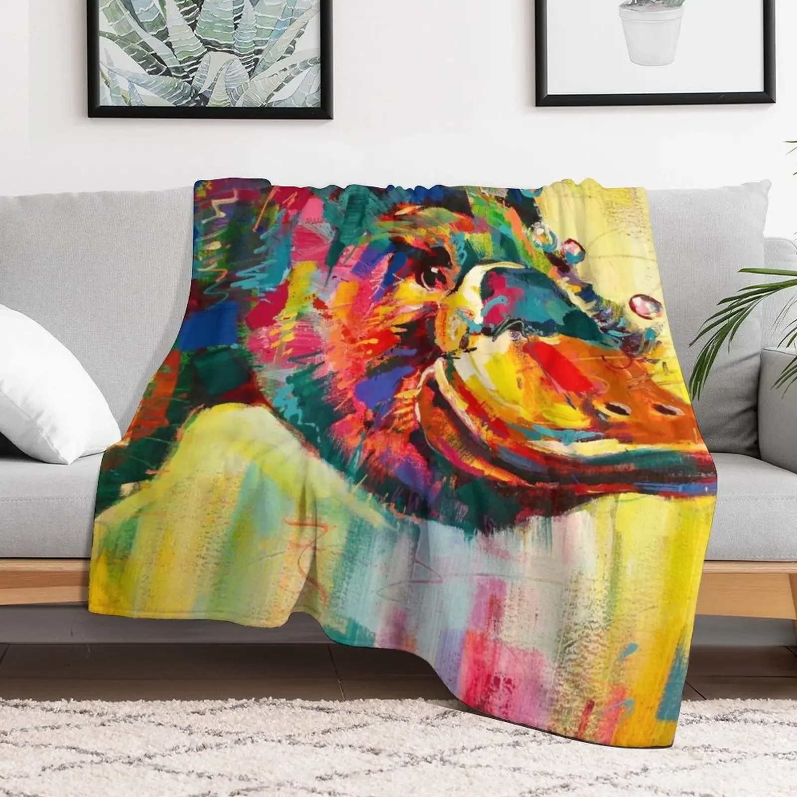 Duck-Billed Platypus - Australian mammal Throw Blanket Warm Accent Blanket for Living Room Decoration
