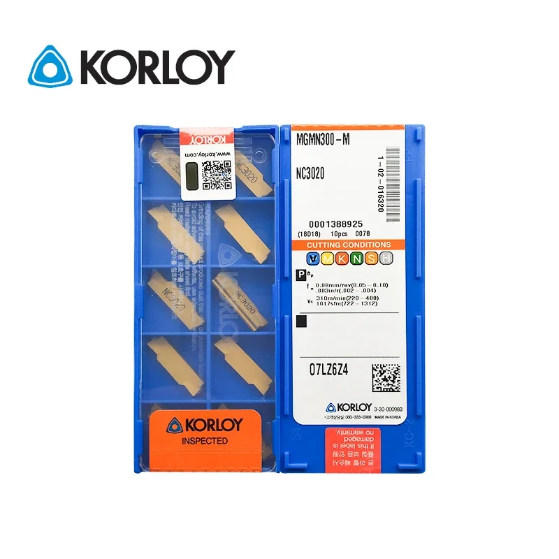 

10pcs KORLOY 100% Original MGMN300-M NC3020 NC3030 NC3120 PC5300 PC9030 PC215K HO1 Multi Face Grooving Carbide Turning Inserts