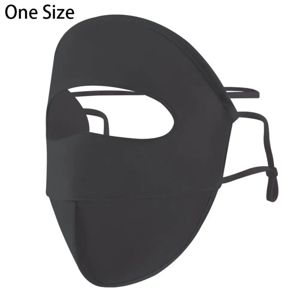 Ijs Zijde Zonwering Masker Cool 3d Stereoscopisch Full Face Anti-Uv Hals Sjaal Ademend Stofdichte Zonnescherm Gezichtsmasker Fietsen