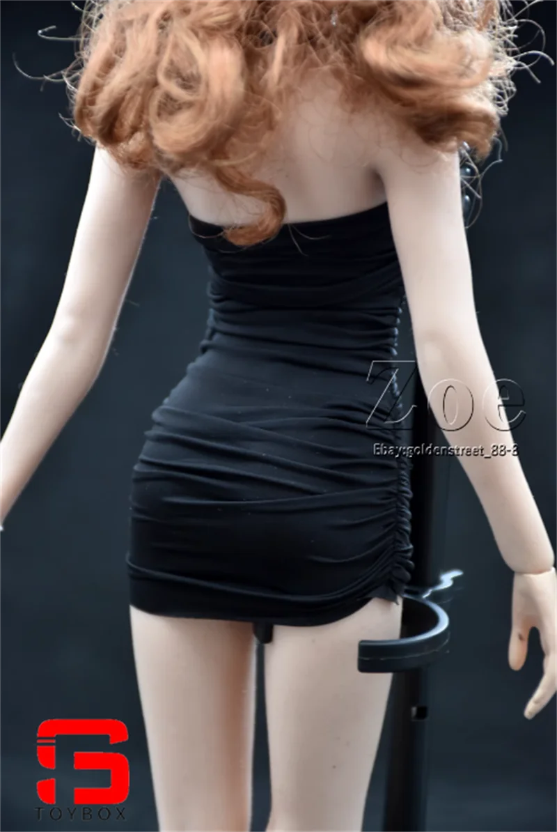W magazynie 1/6 Skala Kobieca seksowna wisząca sukienka na szyję Model pasuje do 12-calowej figurki żołnierza TBL S38 S39 Body Dolls