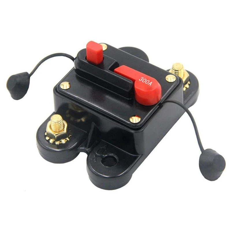 12V-24V DC 300 Amp Circuit Breaker With Cover For Car Marine Boat Bike Stereo Audio