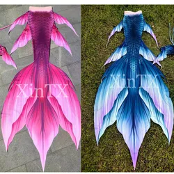 Woman Mermaid Tail Adult Swimwear Original Design Big Fish Tail Swimming Underwater Photography HD Print Tail Skins