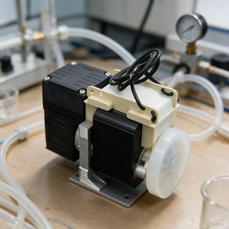 For KNF-N86 Corrosion Resistant Mini Diaphragm Negative Pressure Sampling Vacuum Pump CEMS Flue Gas Monitoring AC Motor