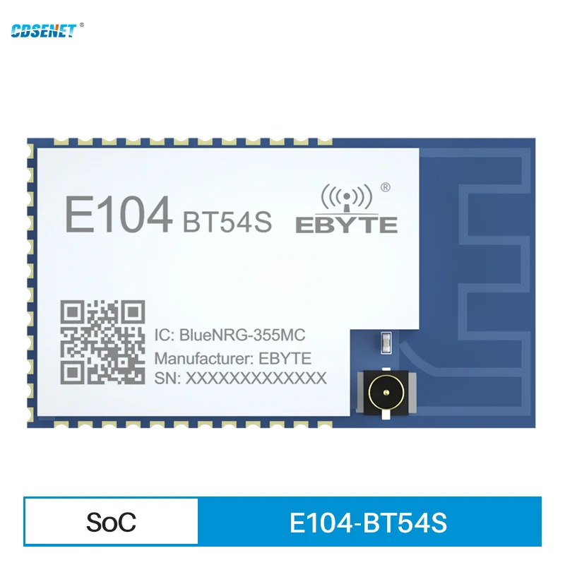 

CDSENET E104-BT54S 2,4 GHz BLUENRG S355MC Bluetooth 5.1 модуль SOC TTL уровень вывода ARM + 32-битный процессор Core