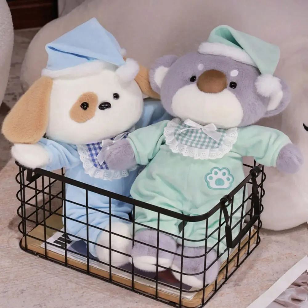 

Kawaii со шляпой, одежда, пижамы, кукла-собака, мягкие пушистые игрушки-коалы, многофункциональные плюшевые куклы с мультяшными животными, Рождественский подарок