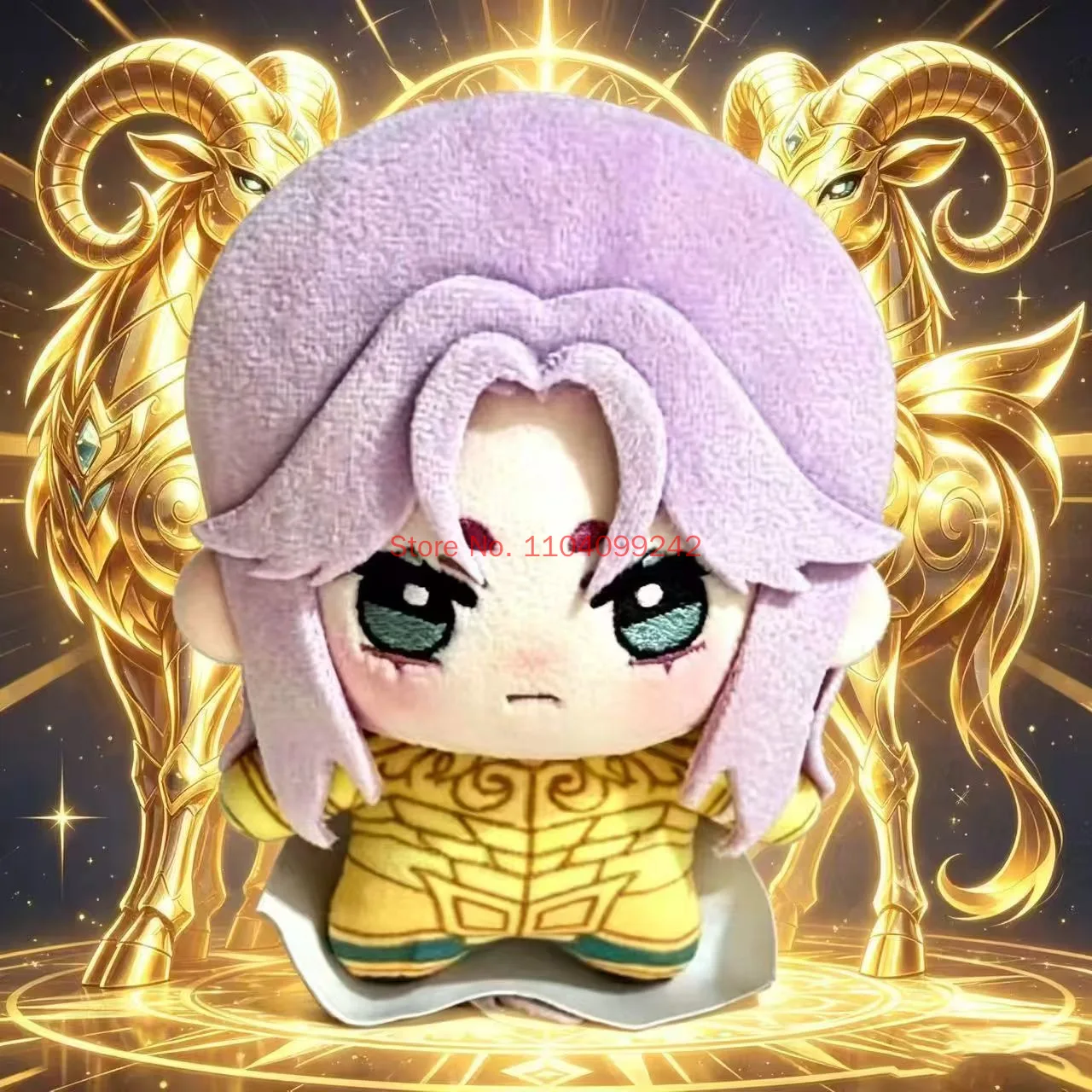 Saint Seiya The Lost Canvas Lc Cotton 10cm Cute Plush Doll Gold Saint Anime Character Mini Stuffed Toy Collectible Gift  Fans