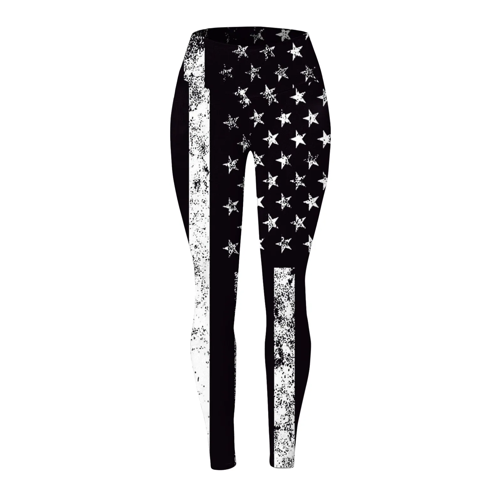 Mallas con estampado del Día de la independencia para mujer, Leggings transpirables para Yoga, Fitness, ajustados, de cintura alta, largos, informales