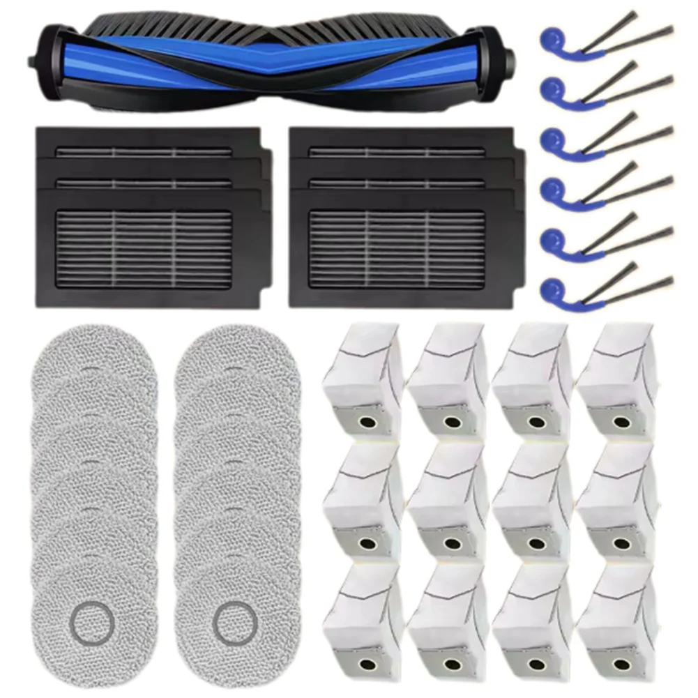 A40Z-For Ecovacs Deebot T30C Omni / T30C Pro Omni Replacement Parts Main Side Brush Filter Dust Bag Mop Cloth