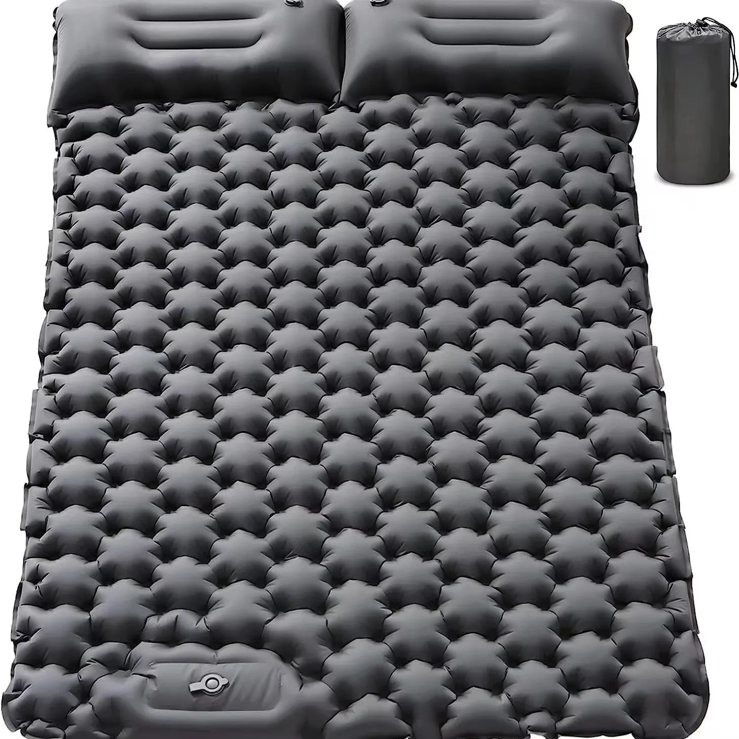 

TPU Camping Inflatable Sleeping Pad Foot Pump Travel Mattress with Camping Pillow