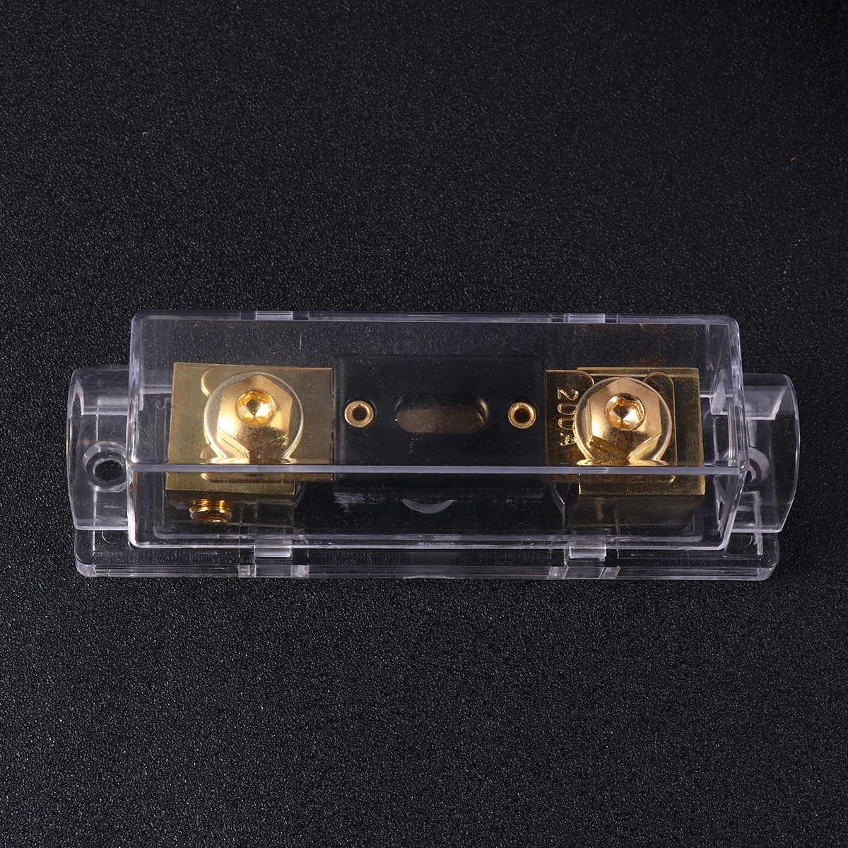 

200A Holder Car Audio Inline Mini Anl Dustproof Overcurrent Protection Durable Electrical Safety For Vehicle Trailer Bus Yacht