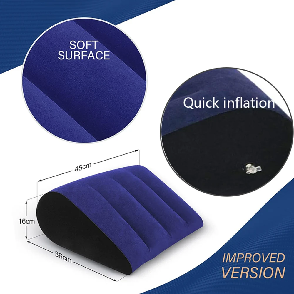 Portable Triangle Inflatable Pillow Adjust Position Cushion Relax Inflatable Magic Wedge Pillow Triangle Cushio Air Pillow