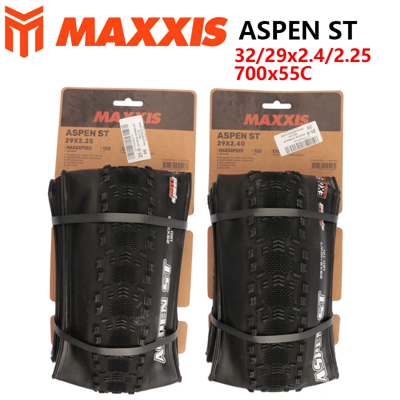 MAXXIS ASPEN ST Ultra-Low-Profile XC Reifen 29X2.25/2.4 32X2.4 MAXXSPEED EXO/TR 700X55C HYPR-X/EXO/TR für MTB Mountainbike – Detail 1