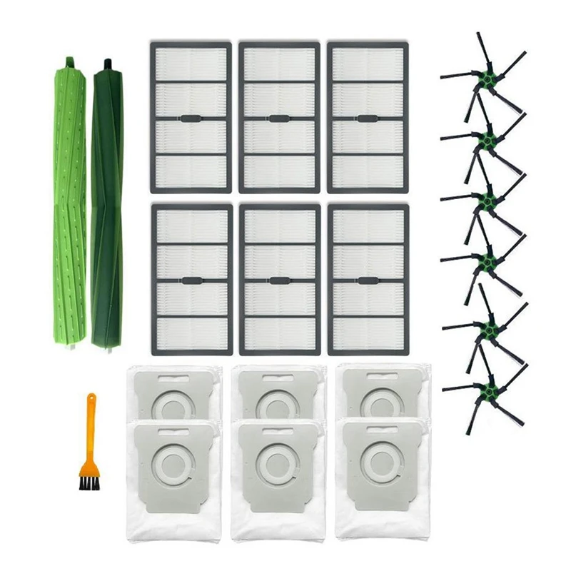 Irobot Roomba S 시리즈 S9 S9 + 진공 청소기 부품, Hepa 필터 및 사이드 브러시 및 먼지 봉투 교체 부품 액세서리