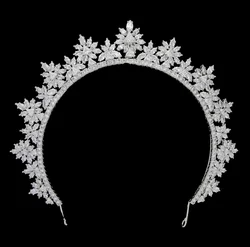 Luxury Bride Crown For Wedding Hair Jewelry Headpieces Crystal Bridal Tiaras Crowns For Quinceanera Women Girl Prom Headdress