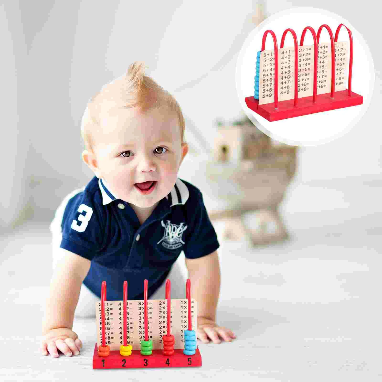 Wooden Abacus Kids Math Learning Tool Counting Beads Children Toy Educational Arithmetic Toy Lightweight Numeracy Skills