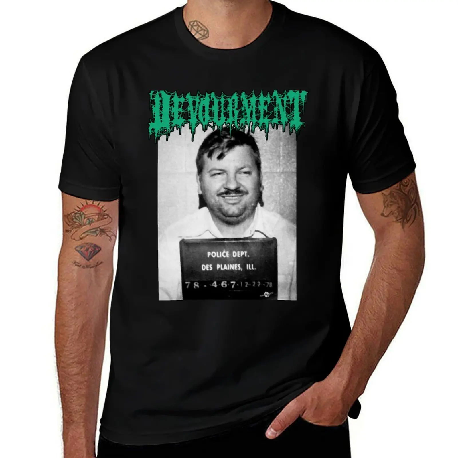 

DEVOURMENT T-Shirt Basic Short Sleeve Cotton Blend T-Shirt