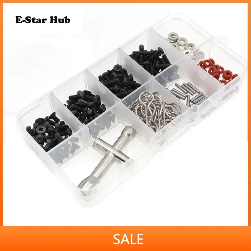 

271Pcs Repair Tool and Screws Box Set for 1/10 RC Car HSP Axial SCX10 TRX4 include Hexagon Wrench