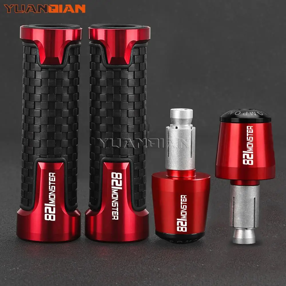 

For DUCATI monster 797 821 MONSTER DaRk 2014- 2024 2023 2017 2018 Motorcycle Aluminum Handlebar Grips Hand Handle grip Ends Plug