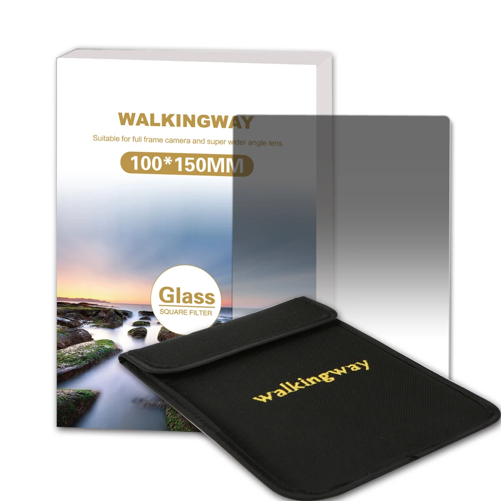 Walking Way 150x100mm 100x100mm Optical Glass Soft Gradient ND filter Filtro GND8 16 ND64 ND1000 Camera Square filter for Camera