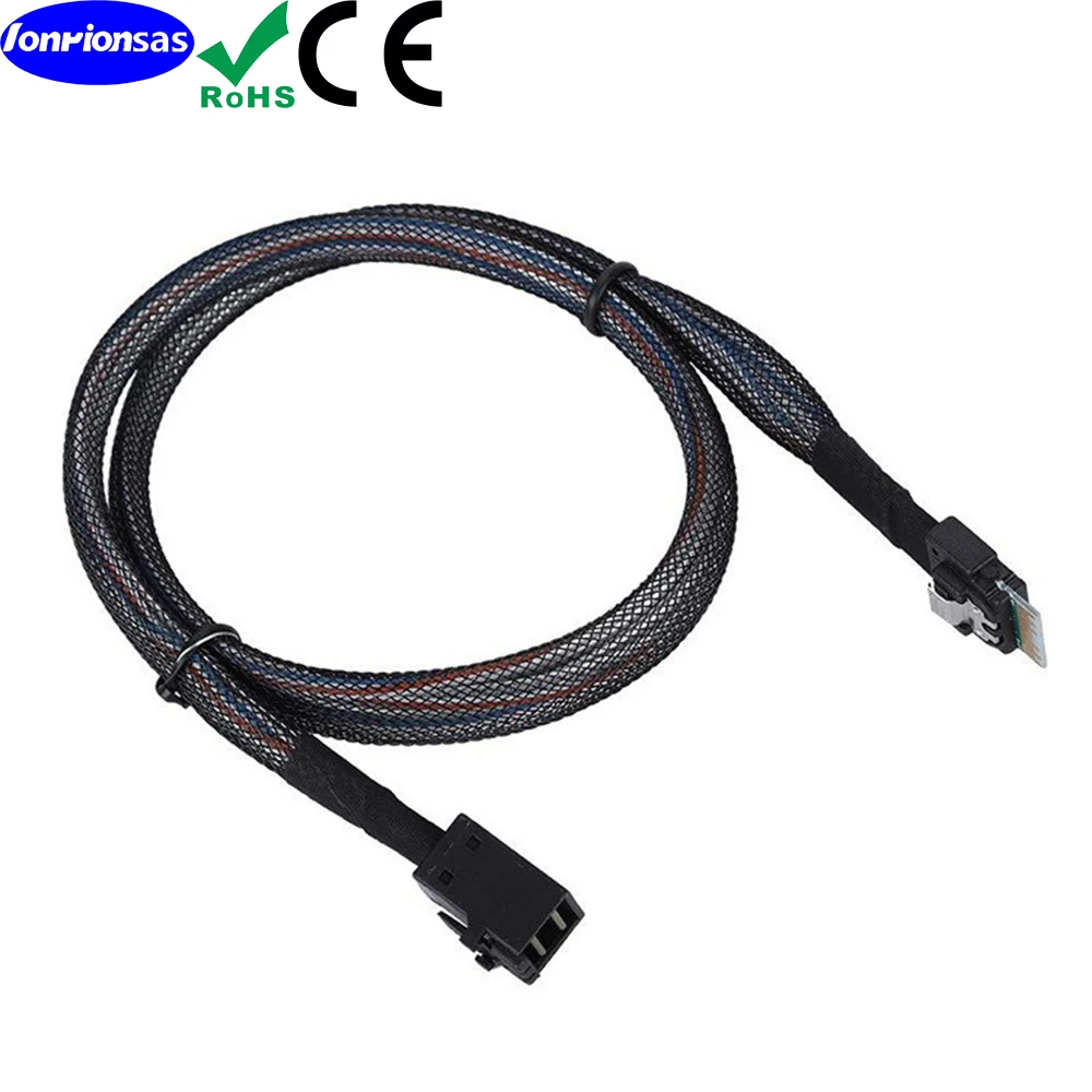 LONRIONSAS#PCIE4.0 Mini SAS HD SFF-8643 36PIN to Slimline SAS SFF-8654 4i 38P cable